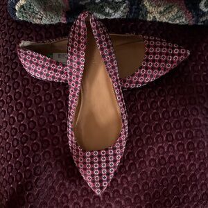 J. Crew Multicolor Geometric Flats